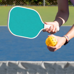 Calm & simple visual teal textured background pickleball paddle