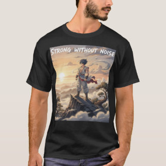 Calm Strength Anime Gym Motivation T-Shirt