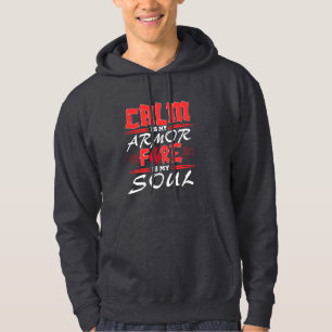 Calm strength – inspiring quote design hoodie