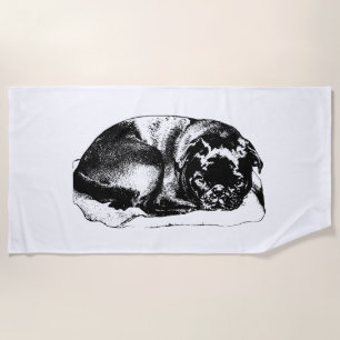 Calm Strength, Open Space Beach Towel
