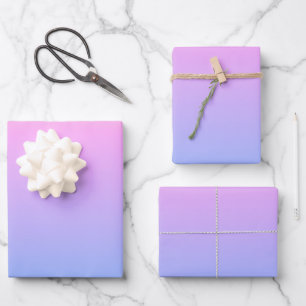 Calm Summer Sunset Abstract Gradient Wrapping Paper Sheet