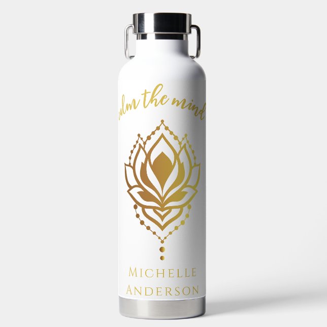 Calm The Mind Water Bottle (Front)