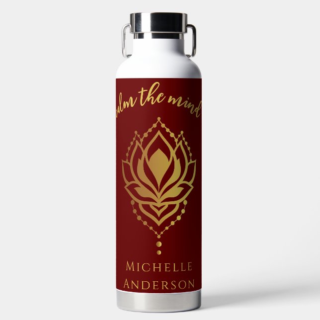 Calm The Mind Water Bottle (Front)