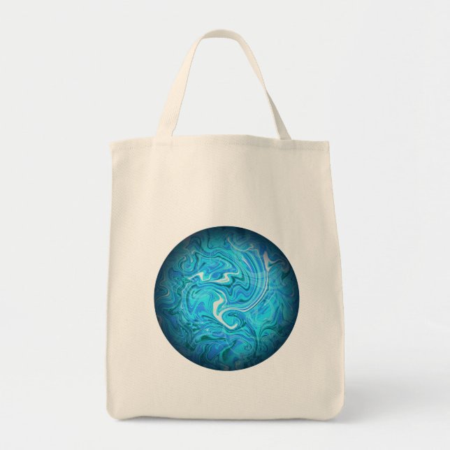 Calm Tide Aesthetic Tote Bag (Front)