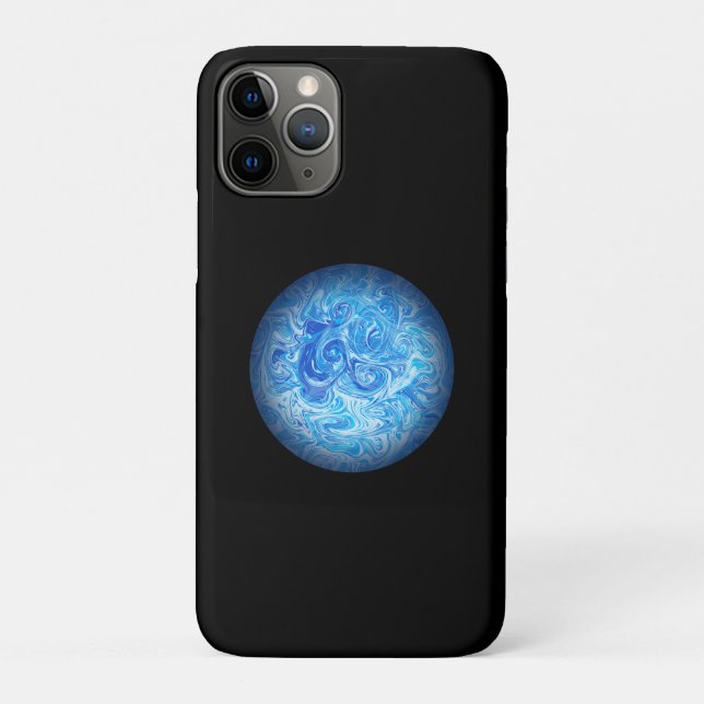 Calm Tide Fluid Art Phone Case (Back)