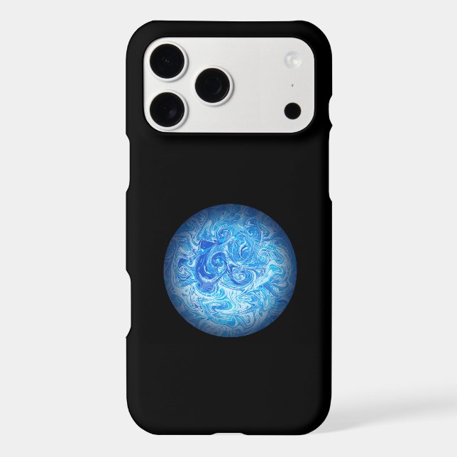 Calm Tide Fluid Art Phone Case iPhone 17 Pro Max (Back)