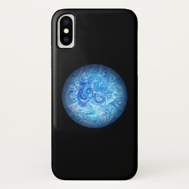 Calm Tide Fluid Art Phone Case iPhone X (Back)