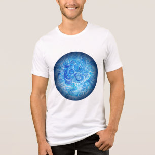 Calm Tide Fluid Art T-Shirt Tri-Blend Shirt