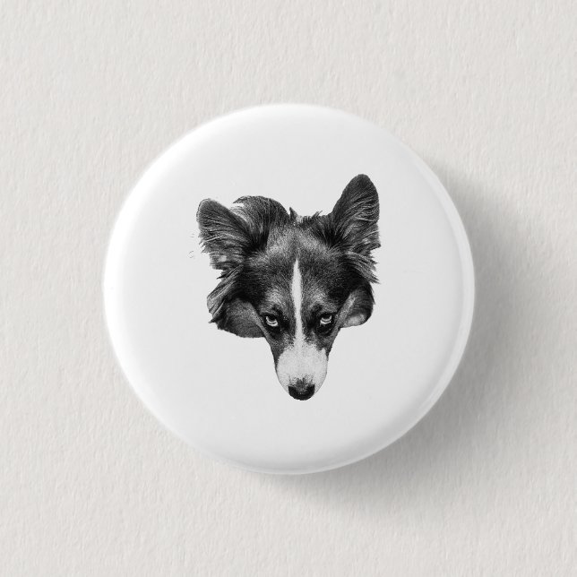 calm tone eyes 3 cm round badge (Front)