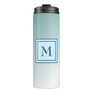 Calm Tropical Blue Ombre Thermal Tumbler