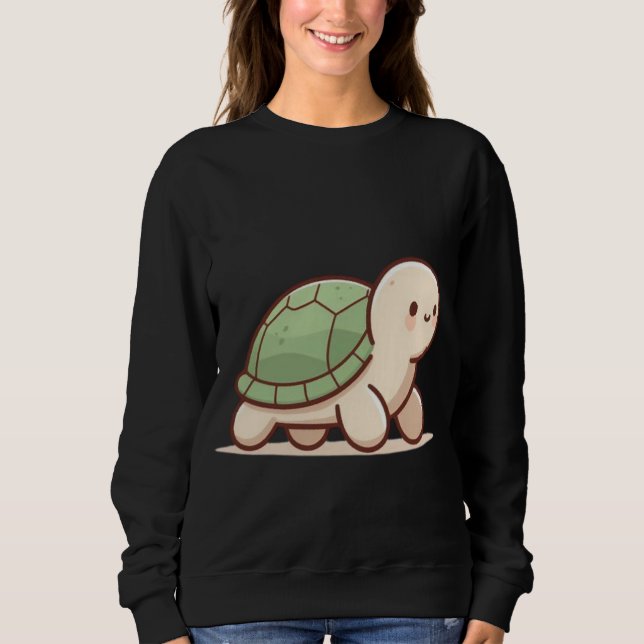 Calm Turtle – Take It Slow and Stay Cool Sweatshirt (Front)