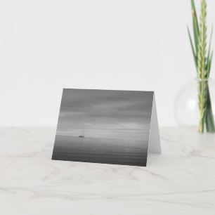 Calm Water Black and White Photo Note Card