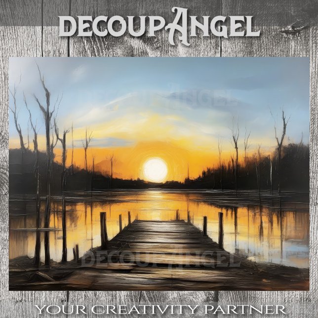 Calm Waters at Sunset - Decoupage - Tissue Paper (Creator Uploaded)