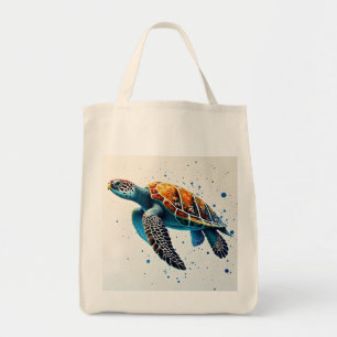 Calm Waters: Celebrate Sea Turtles with ocean Tote Bag