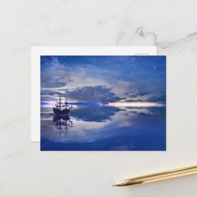 Calm Waters Postcard (Front/Back In Situ)