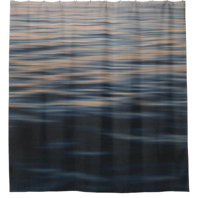 Calm waters shower curtain (Front)