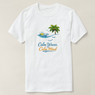 Calm Waves of Calm Mind–Summer Men's Basic T-Shirt