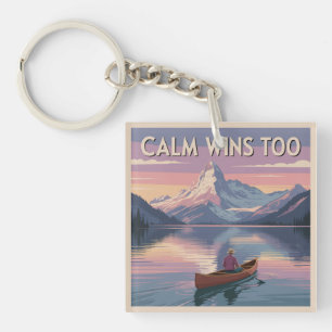 Calm Wins Too Key Ring