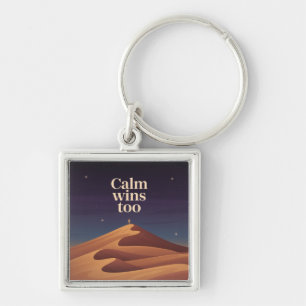 Calm Wins Too Key Ring