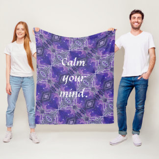 Calm Your Mind Fleece Blanket