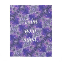 Calm Your Mind Fleece Blanket