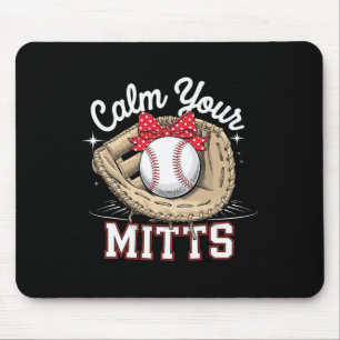 Calm Your Mitts Bow Coquette Sell Fan Mouse Pad