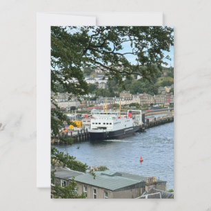 Calmac Ferry at Rothesay, Isle of Bute, Scotland Holiday Card