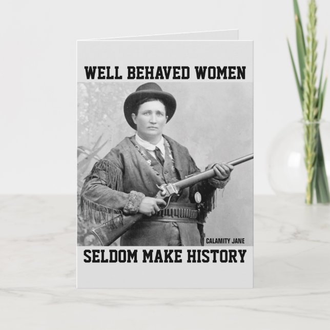 CALMANITY JANE (Cowgirl) BIRTHDAY CARDS FOR HER (Front)