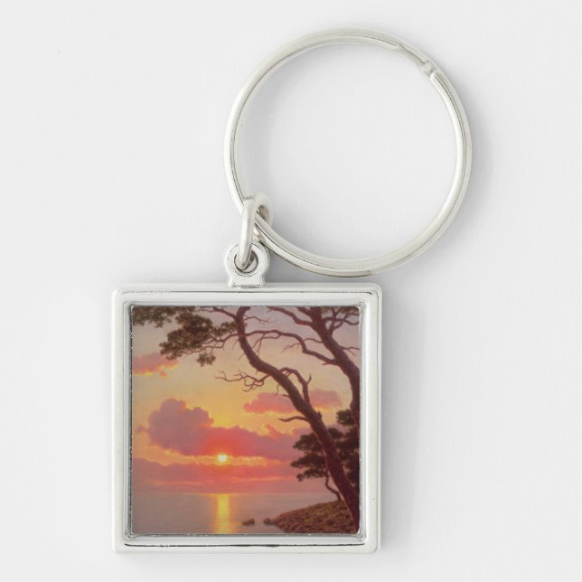 Calme de Soir, Cote d'Azur Key Ring (Front)