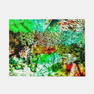 Calming abstract doormat,Beautify mild yellow art Doormat