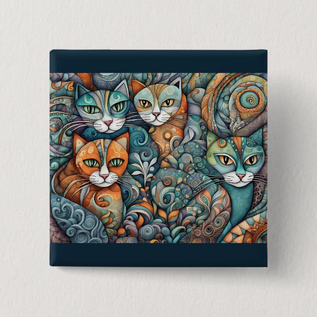 calming cats 2 button (Front)
