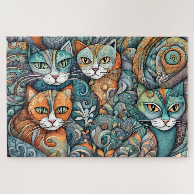 calming cats 2 puzzle (Horizontal)