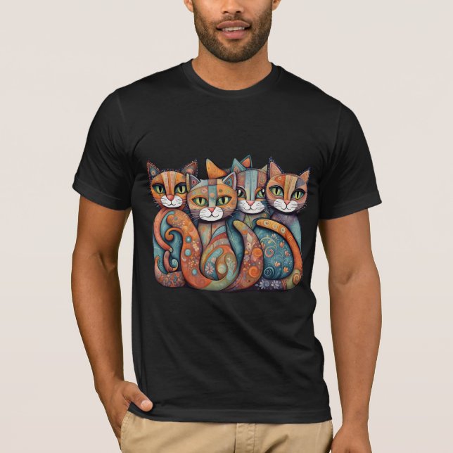calming cats 3  T-Shirt (Front)