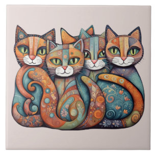 calming cats 3 tile