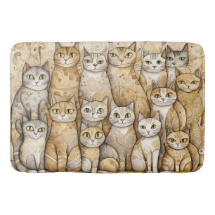 calming cats bath mat