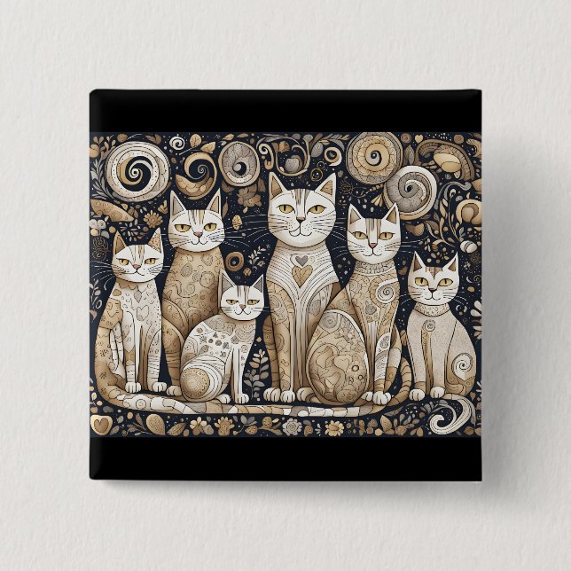 calming cats button (Front)