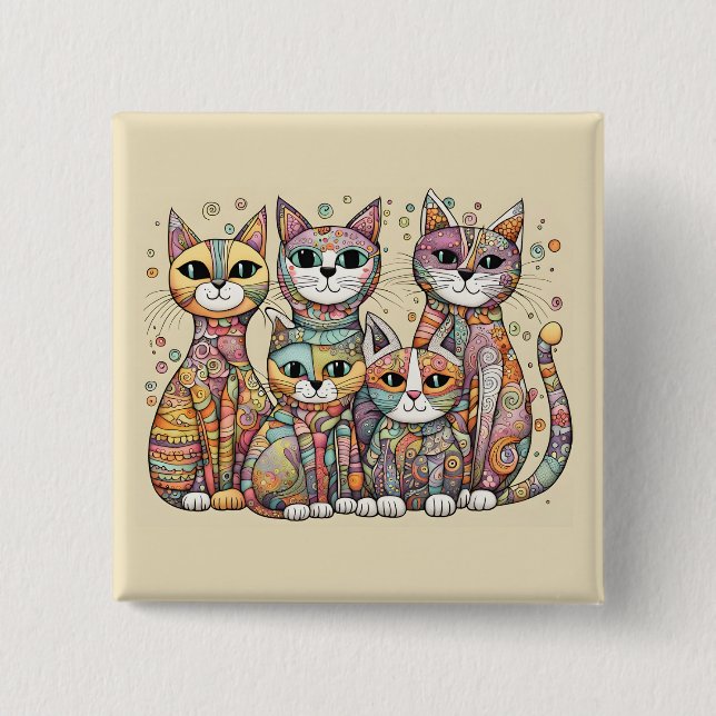 calming cats button (Front)