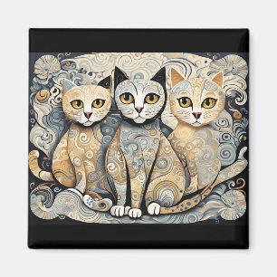 calming cats magnet