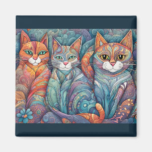 calming cats magnet