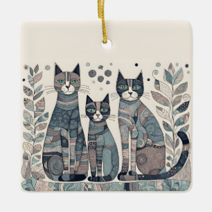 calming cats ornament