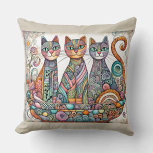 calming cats pillow