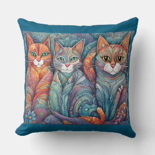 calming cats pillow