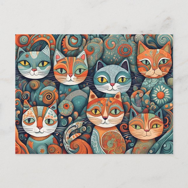 calming cats postcard (Front)