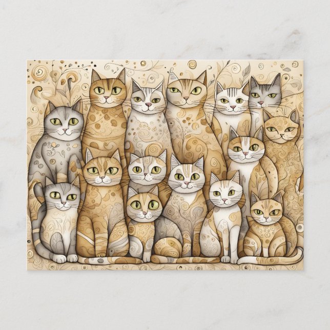 calming cats postcard (Front)