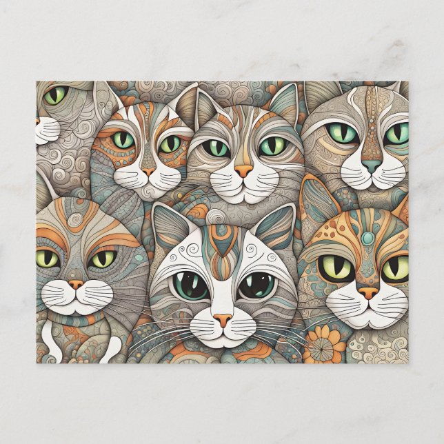 calming cats postcard (Front)