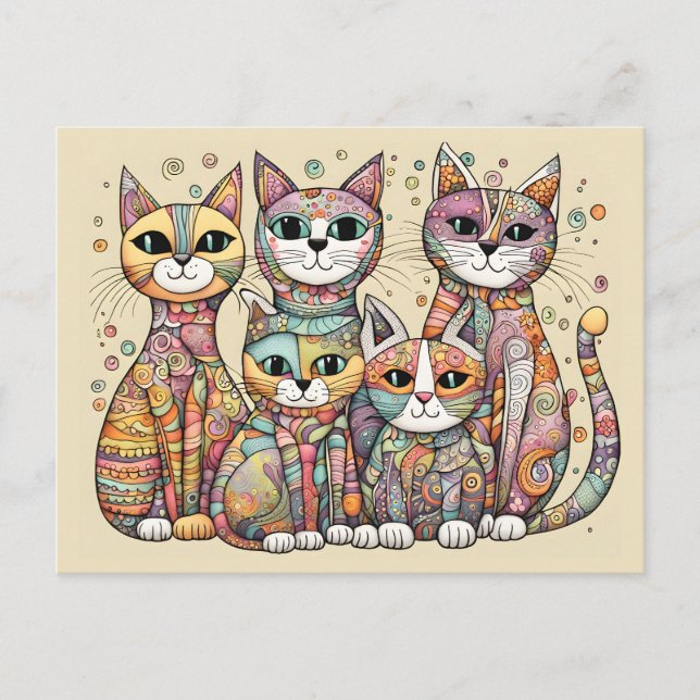 calming cats postcard (Front)