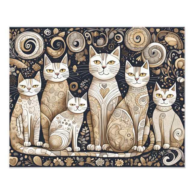 calming cats poster (Front)