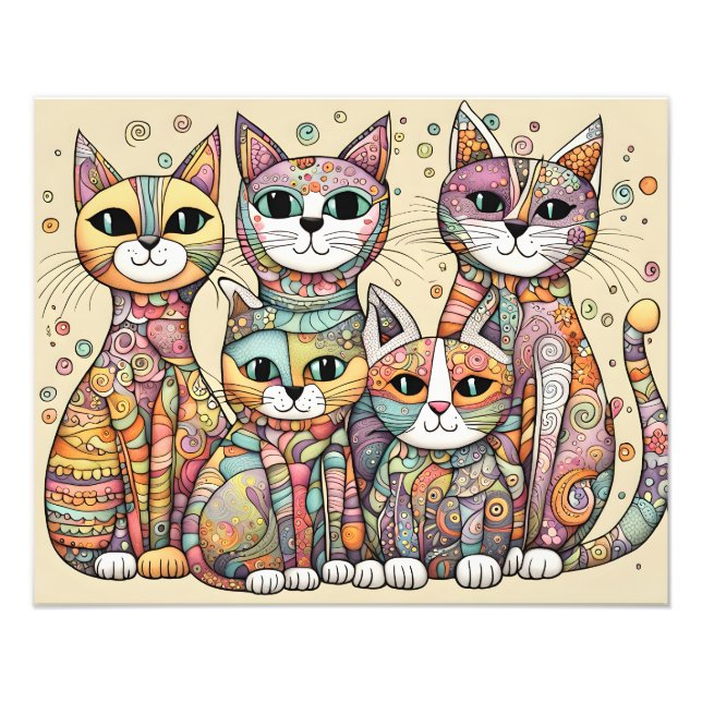calming cats poster (Front)