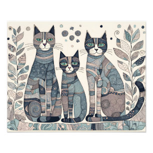 calming cats poster