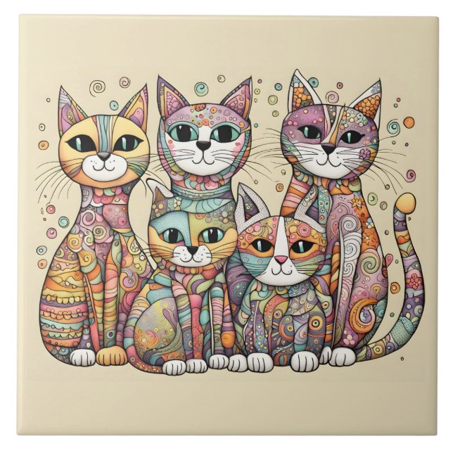 calming cats tile (Front)